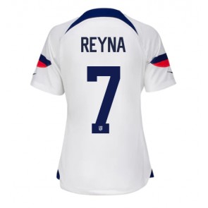 Lacne Ženy Futbalové dres Spojené štáty Giovanni Reyna #7 MS 2022 Krátky Rukáv - Domáci